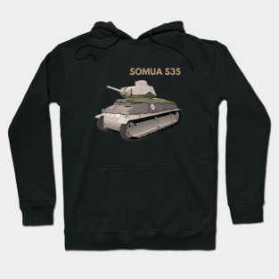 SOMUA S35 WW2 French Tank Hoodie